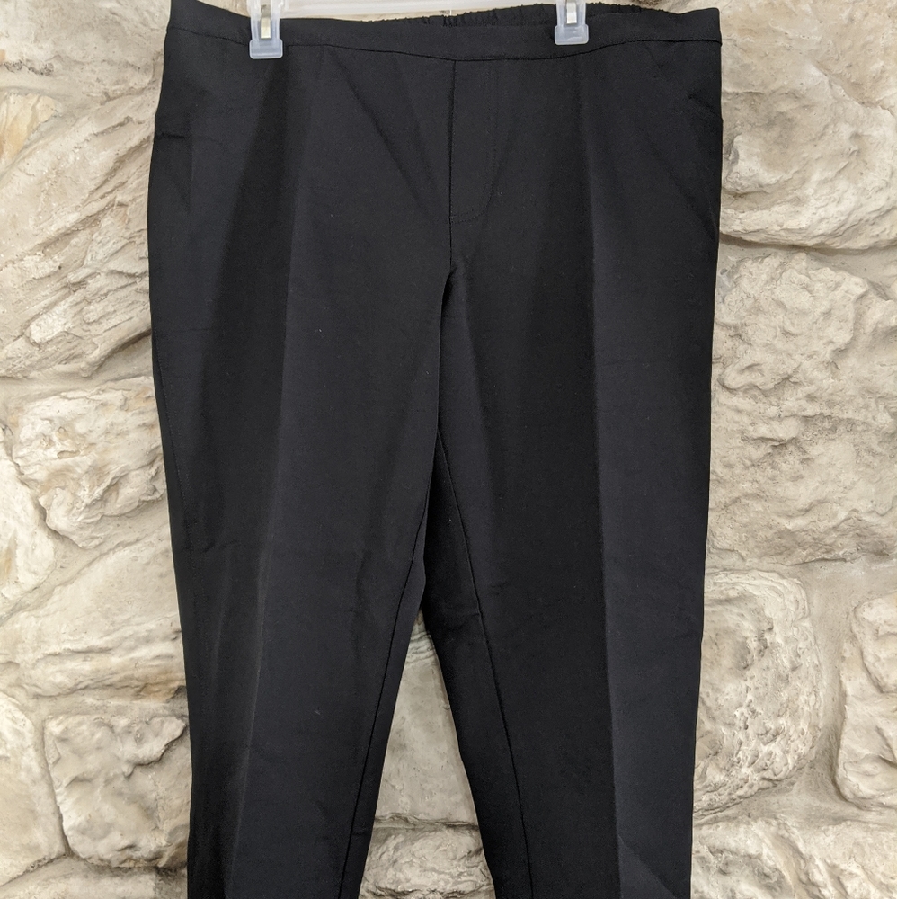 Isacc Mizrahi Live Stretch Pull-On Black P…